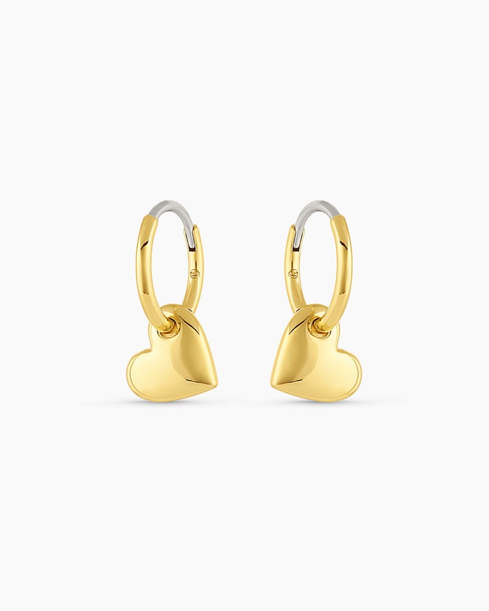 Gorjana Lou Heart Huggie Earrings