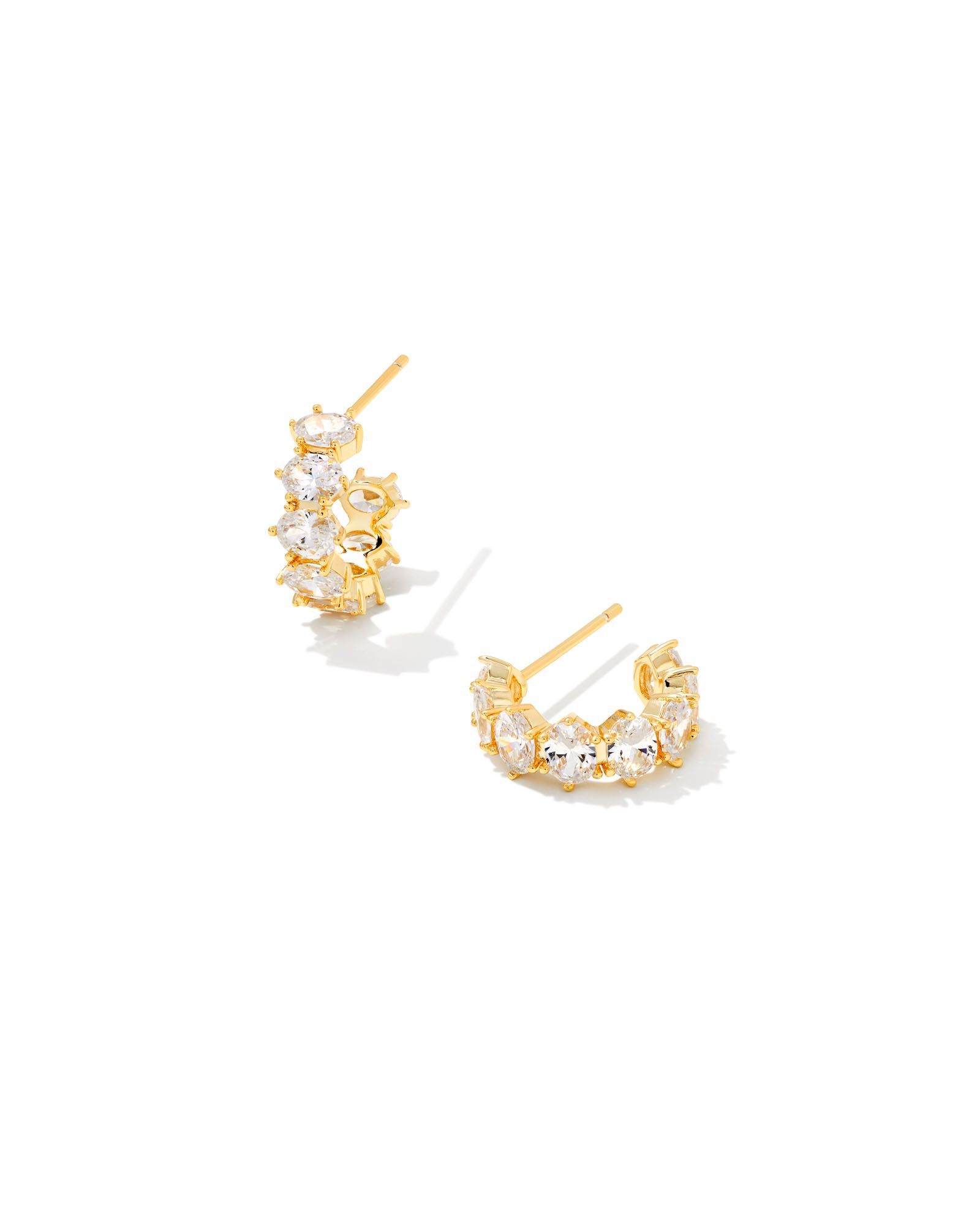Kendra Scott Cailin Crystal Huggie Hoop Earrings