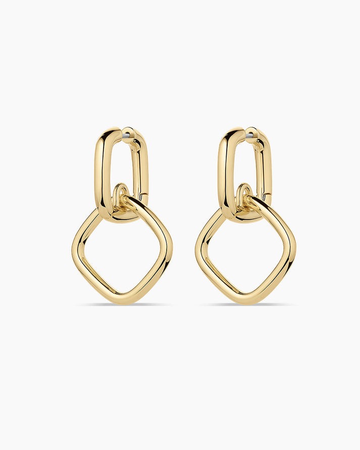 Gorjana Charlie Drop Hoop Earrings