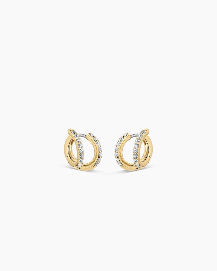 Gorjana Shimmer Double Huggie Earrings