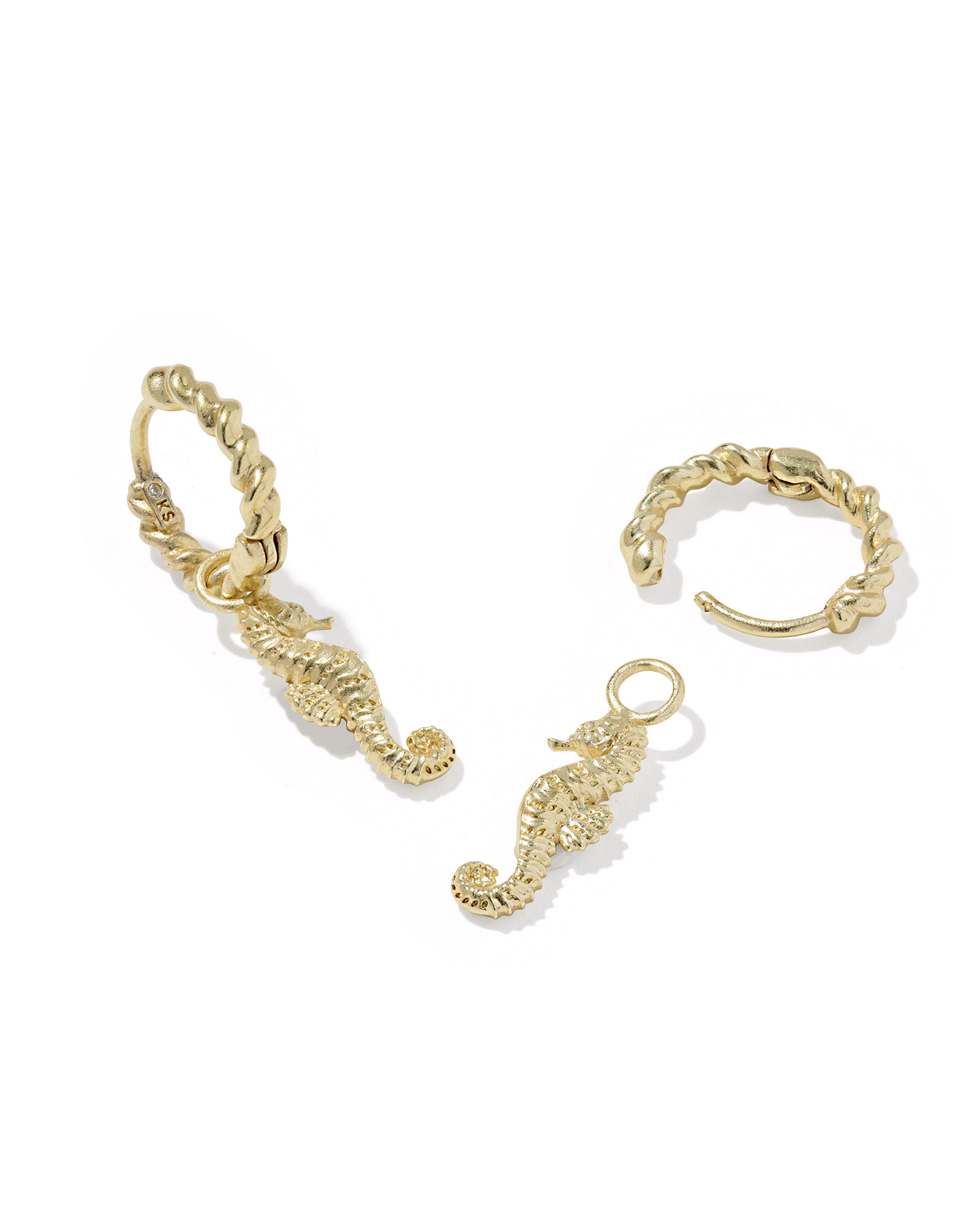 Kendra Scott Seahorse Huggie Earrings