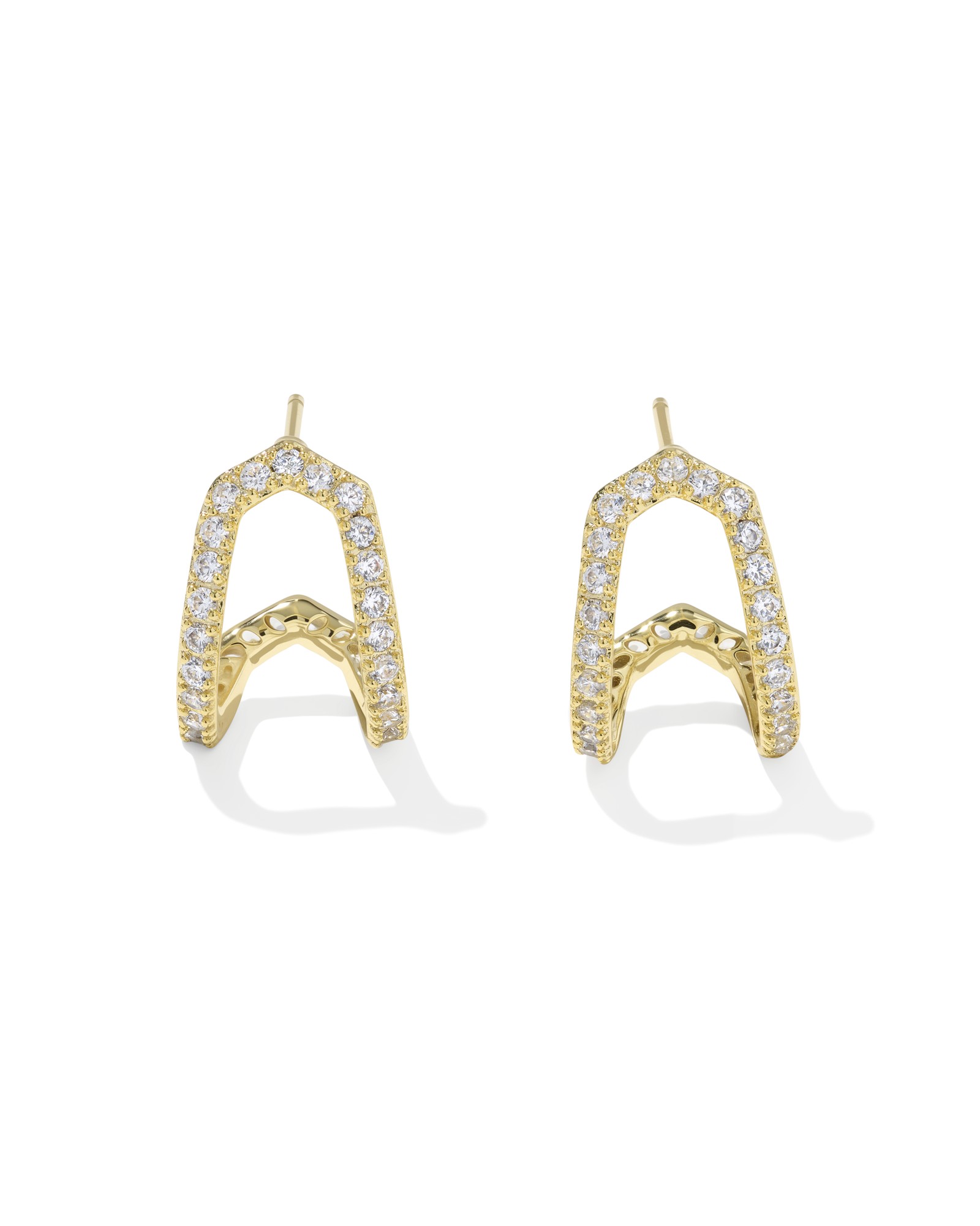Kendra Scott Daphne Pave Huggie Earrings