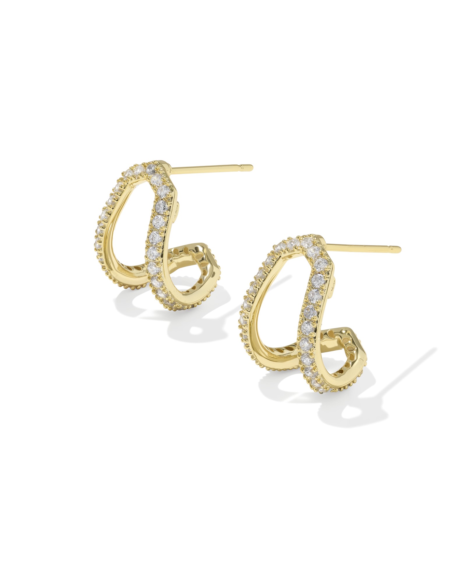 Kendra Scott Daphne Pave Huggie Earrings