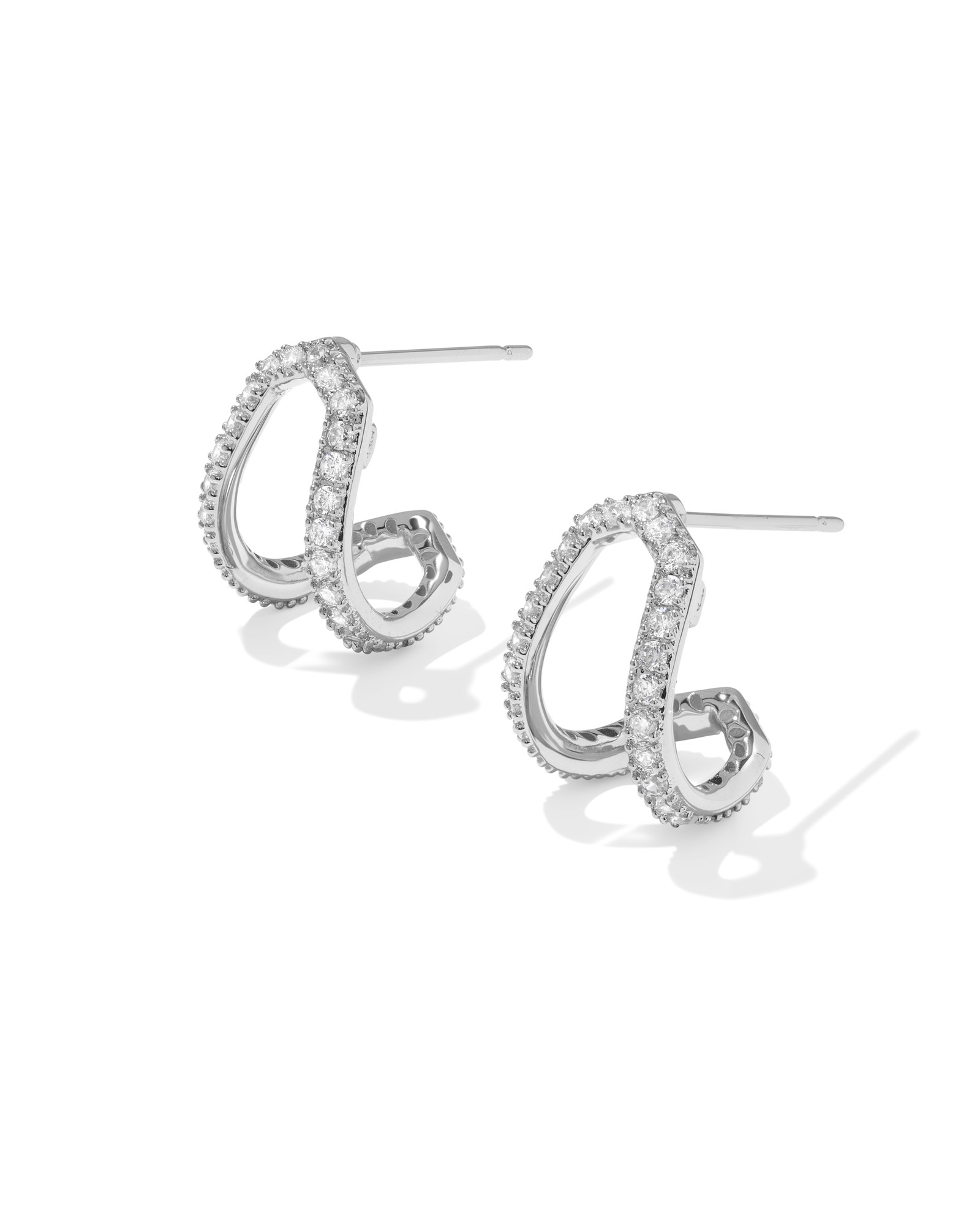 Kendra Scott Daphne Pave Huggie Earrings