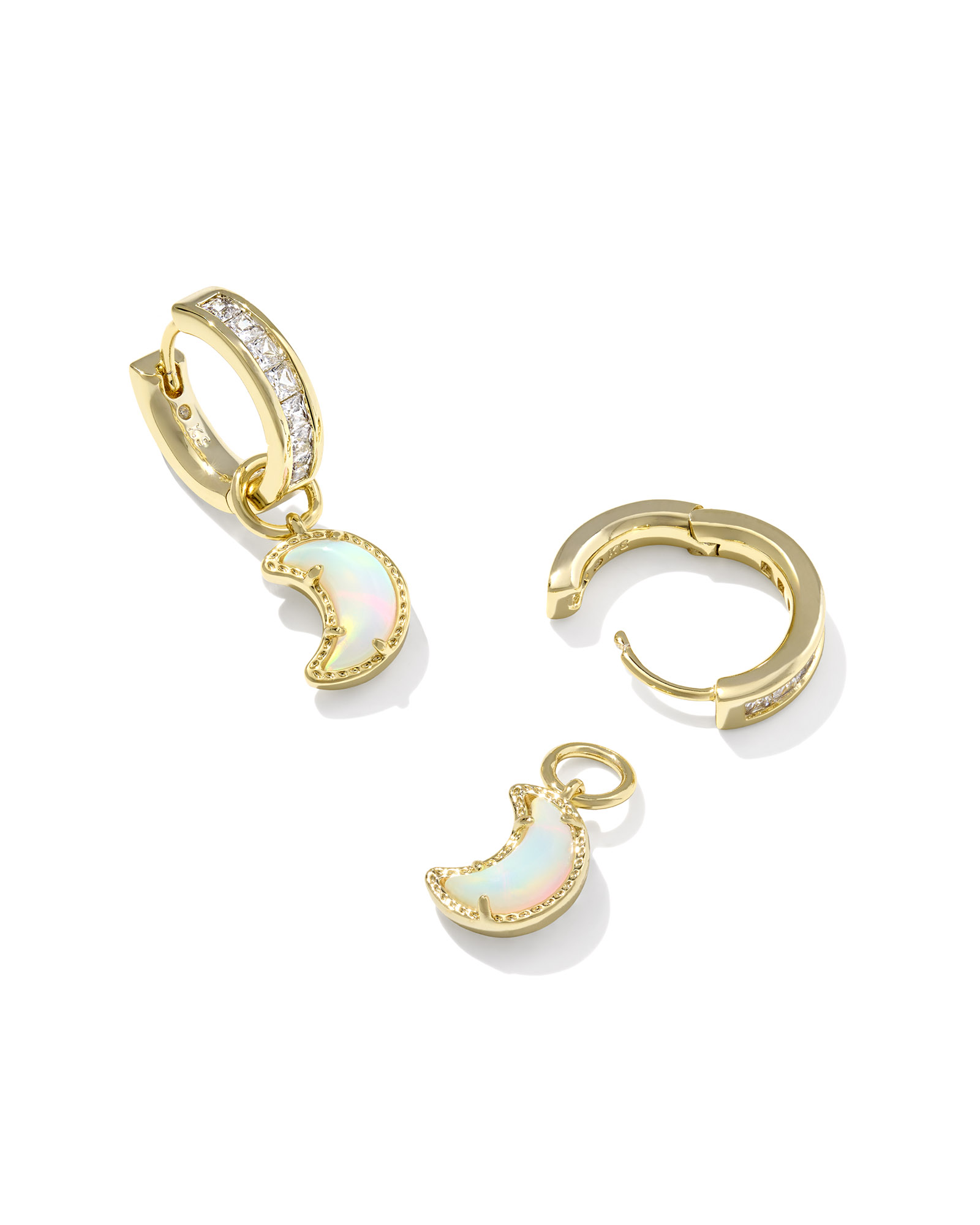 Kendra Scott Moon Huggie Earrings