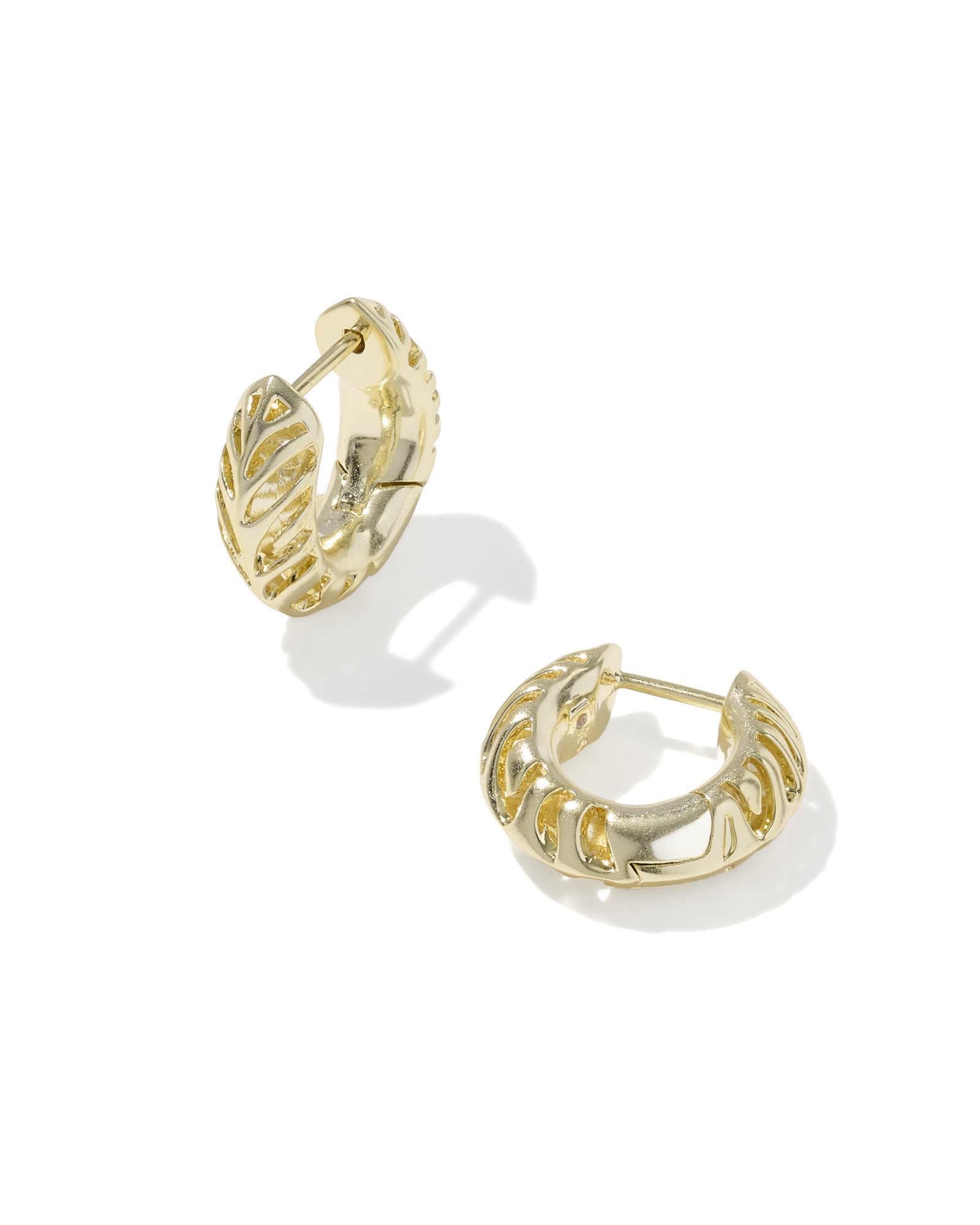 Kendra Scott Tiger Striped Mikki Huggie Earrings