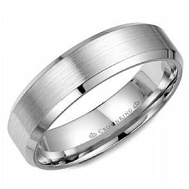 Crown Ring Palladium Wedding Band