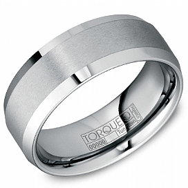 Crown Ring Tungsten Wedding Band