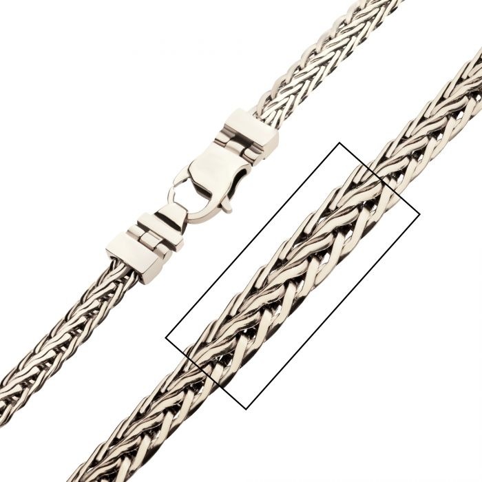 Inox 6mm Spiga Chain Necklace