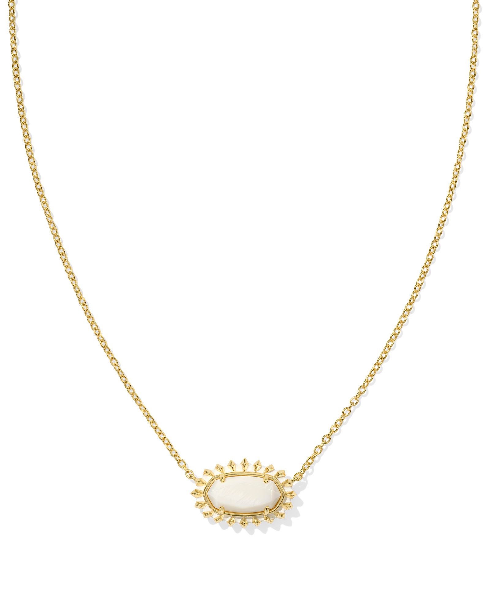 Kendra Scott Elisa Color Burst Frame Short Necklace