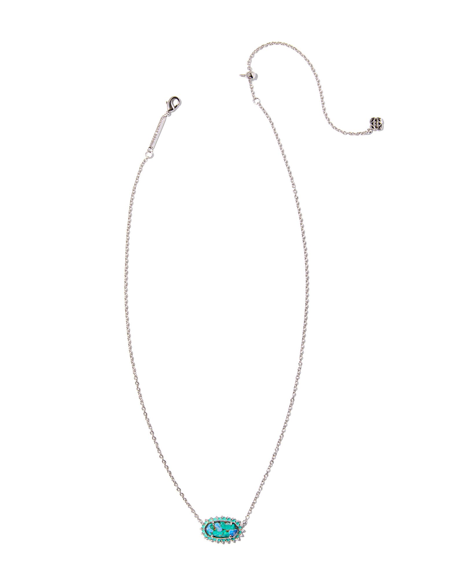 Kendra Scott Elisa Color Burst Frame Short Necklace
