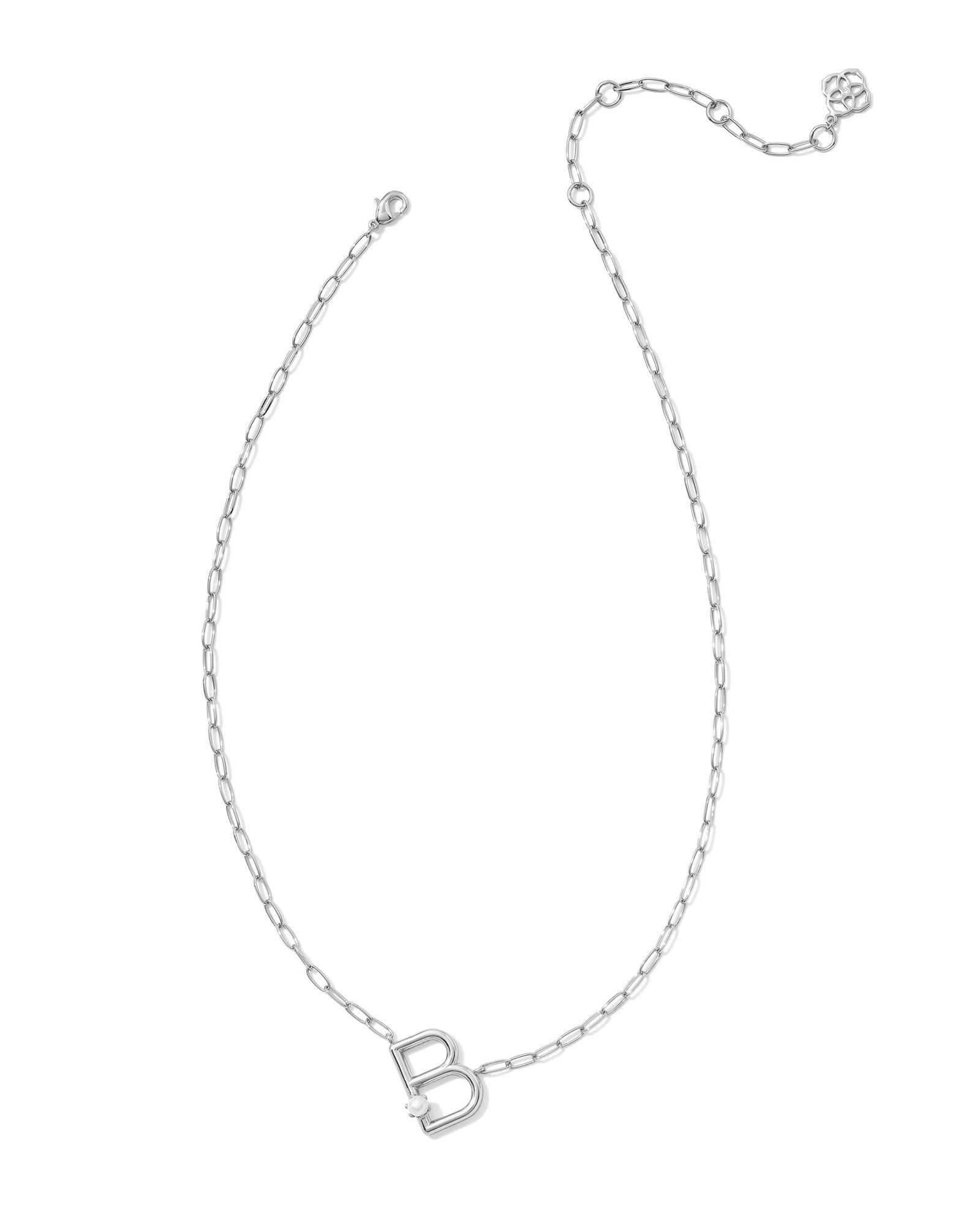 Kendra Scott Pearl Letter B Short Pendant Necklace