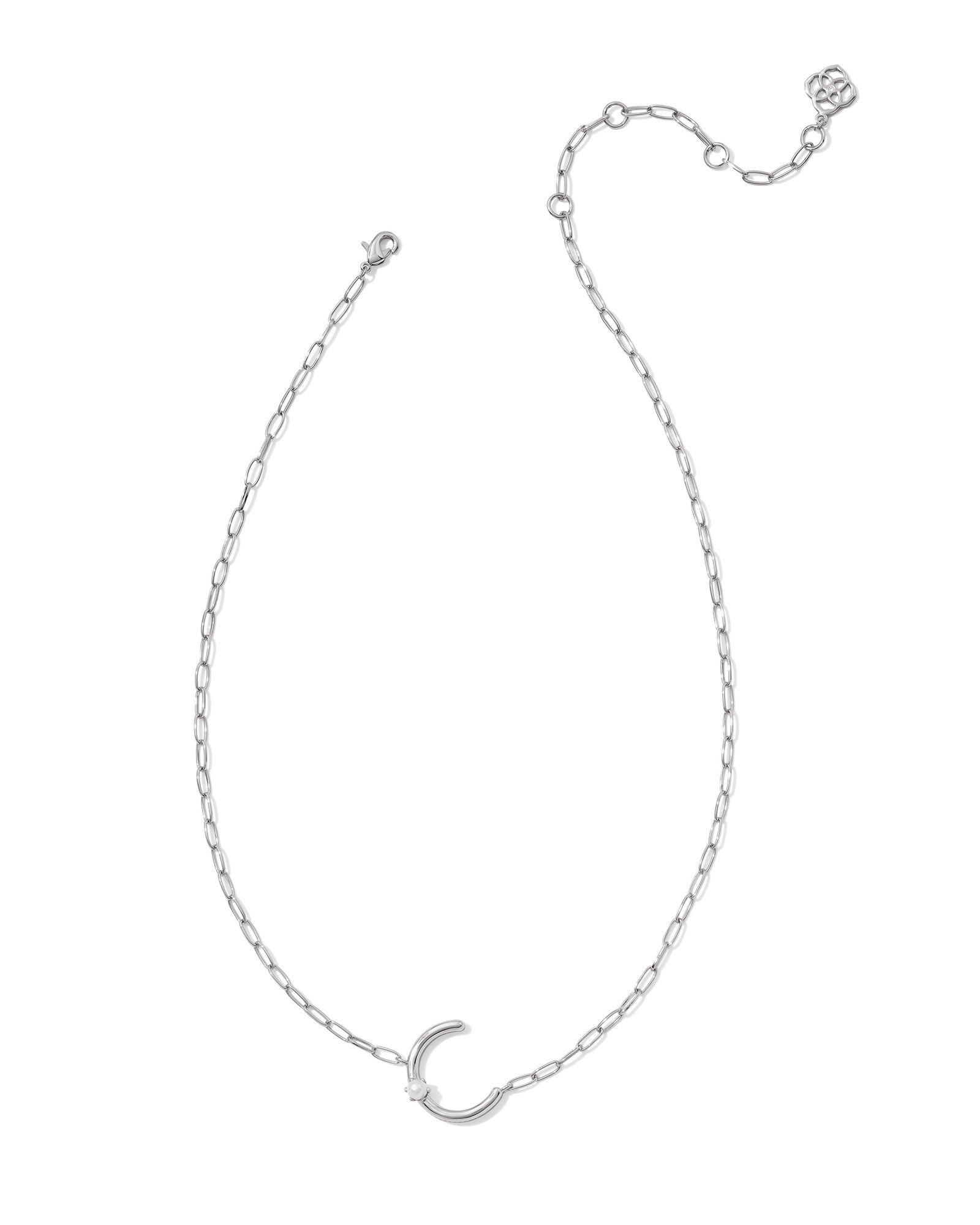 Kendra Scott Pearl Letter C Short Pendant Necklace