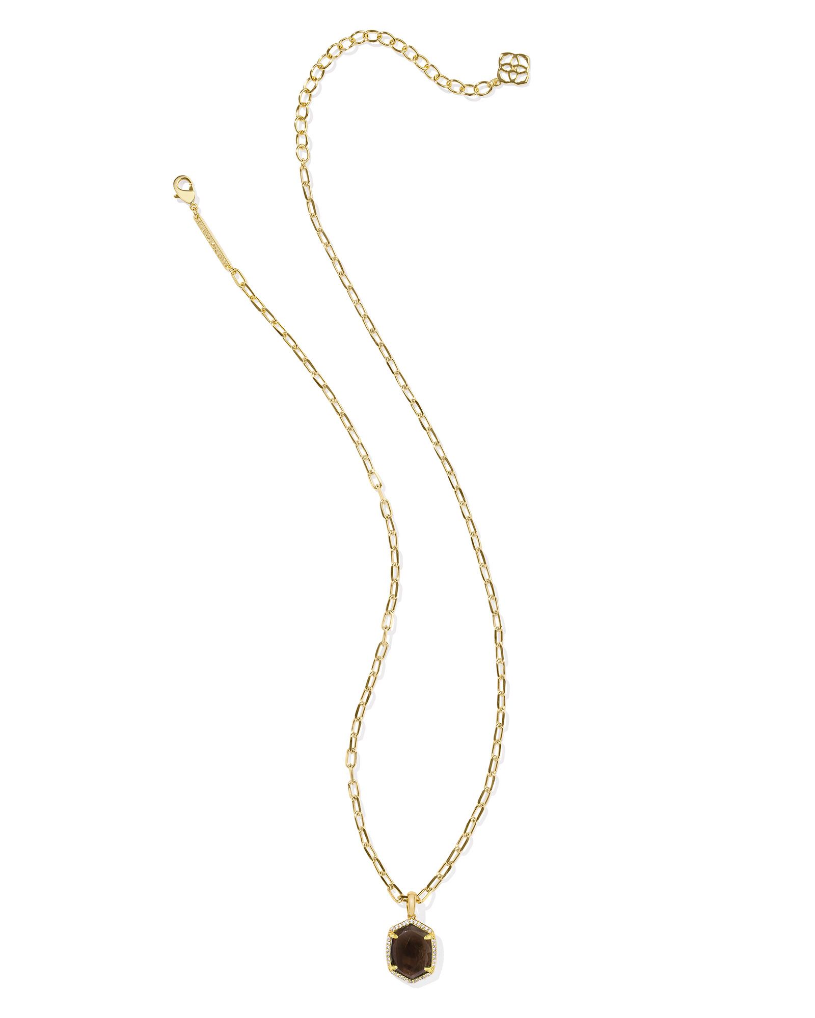 Kendra Scott Daphne Pave Framed Short Pendant Necklace