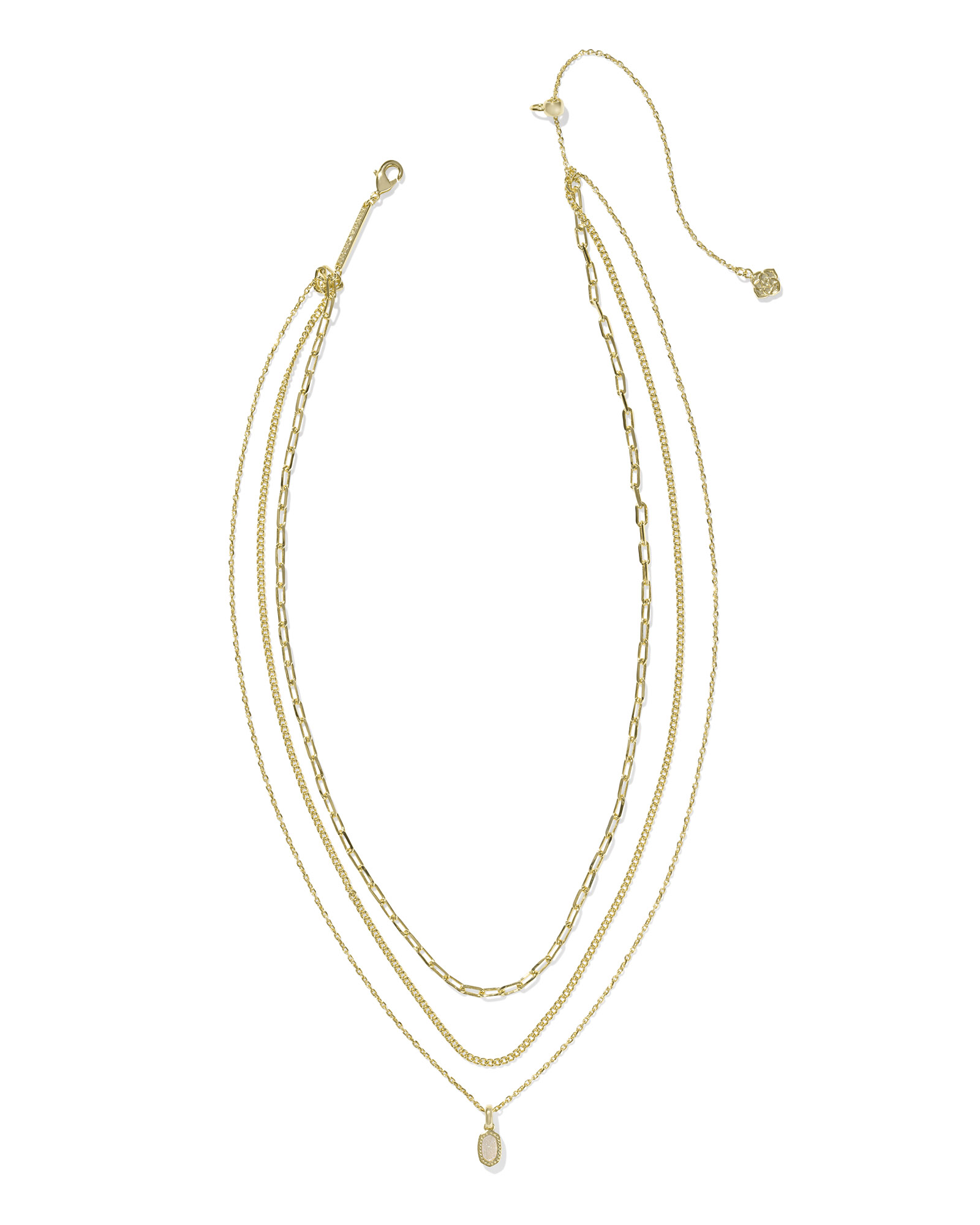 Kendra Scott Mini Elisa Triple Strand Necklace
