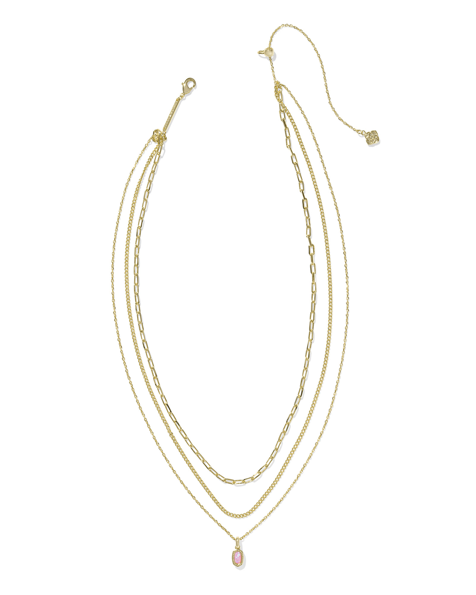 Kendra Scott Mini Elisa Triple Strand Necklace