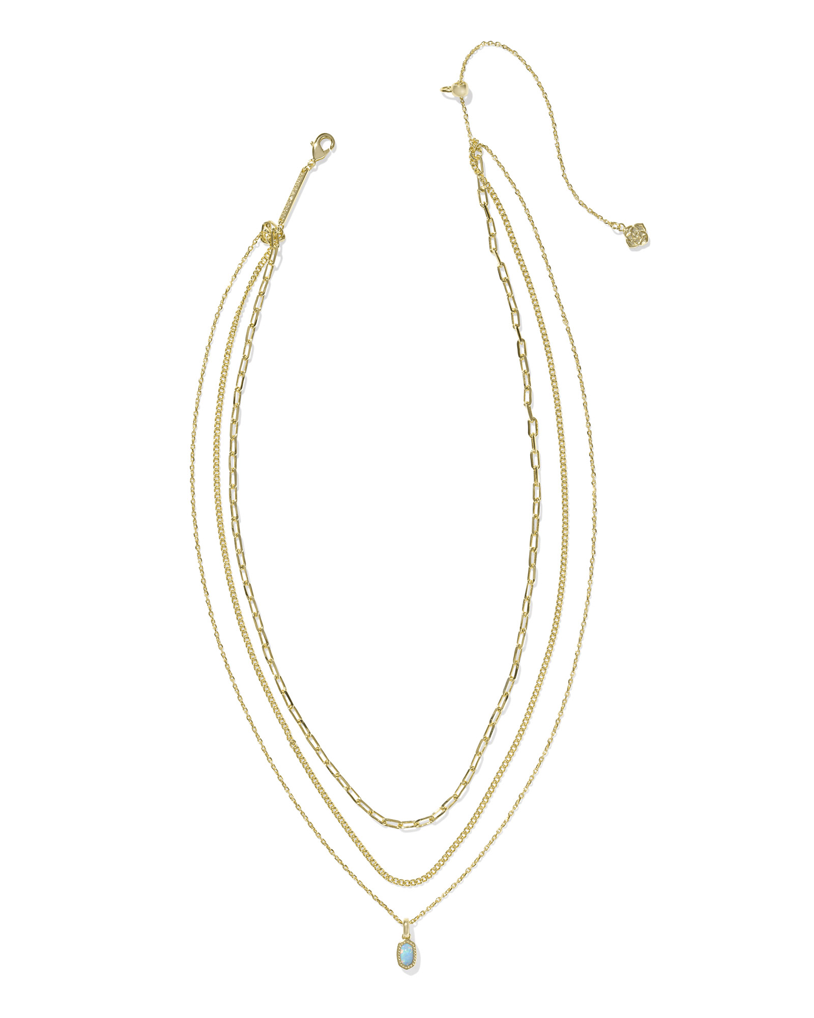 Kendra Scott Mini Elisa Triple Strand Necklace