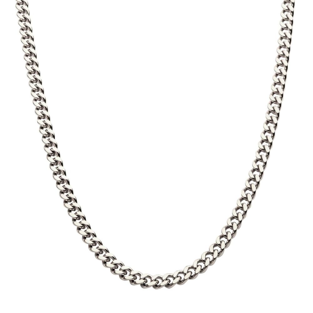Inox 8mm 20 Inch Miami Cuban Chain Necklace