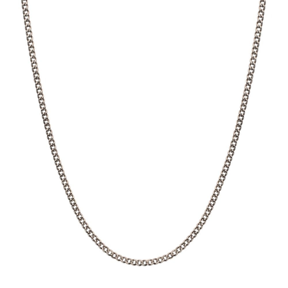 Inox 3.5mm 22 Inch Titanium Flat Curb Chain