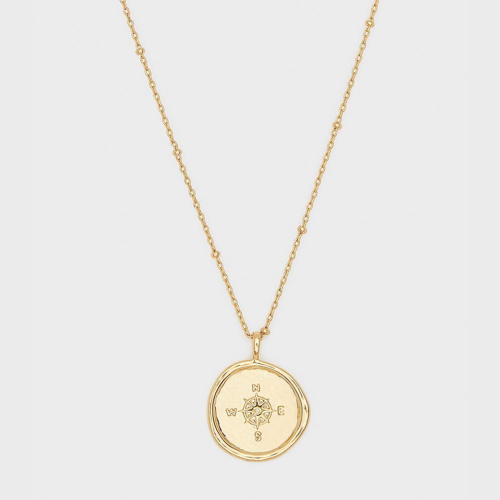 Gorjana Compass Coin Necklace