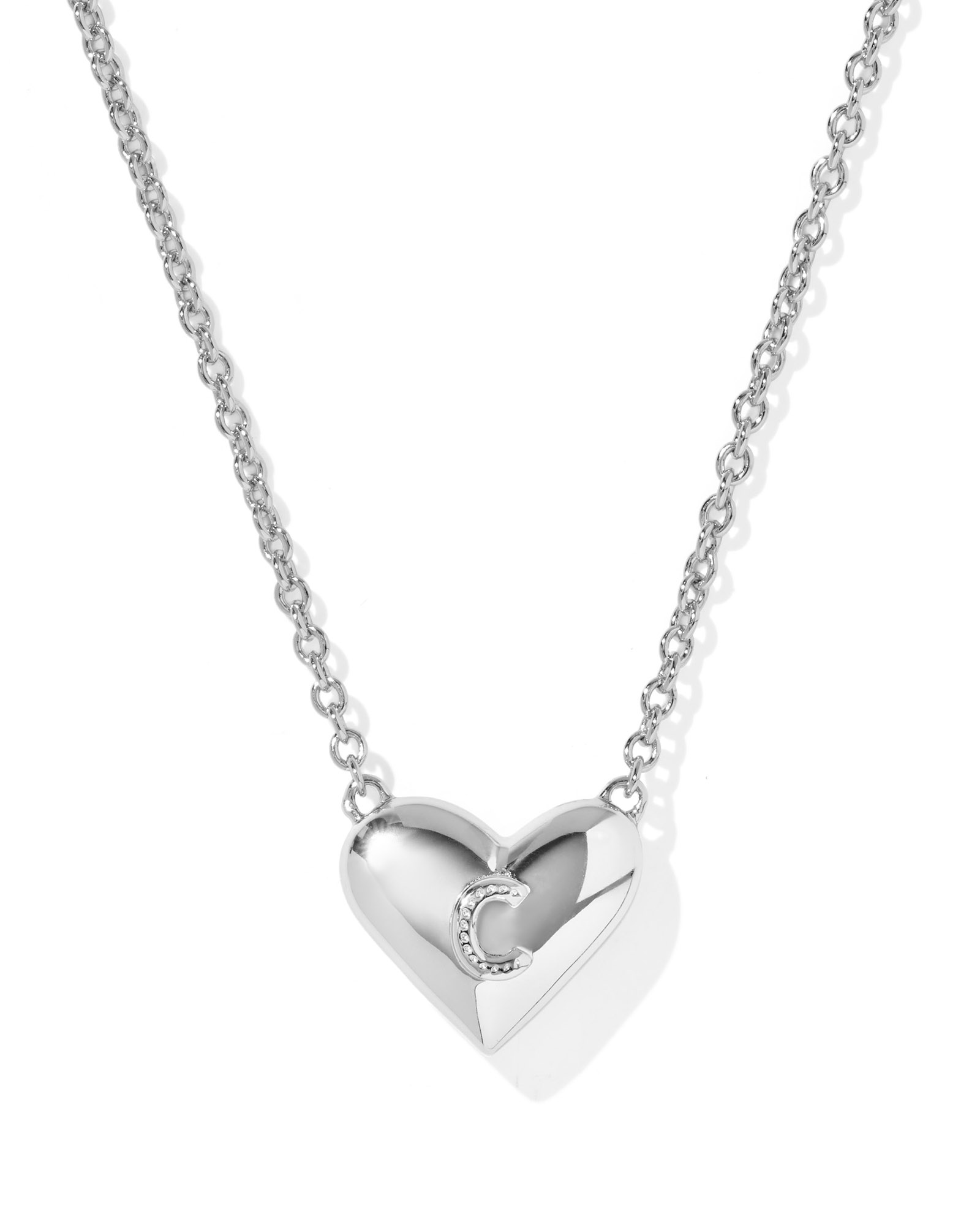 Kendra Scott Heart Letter C Short Pendant Necklace
