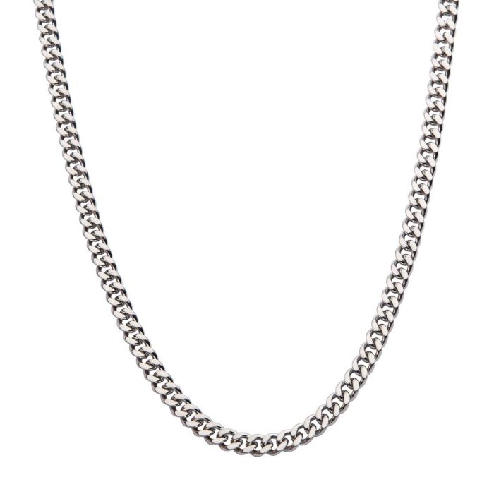Inox Diamond Cut Curb Stainless 20 Inch Chain