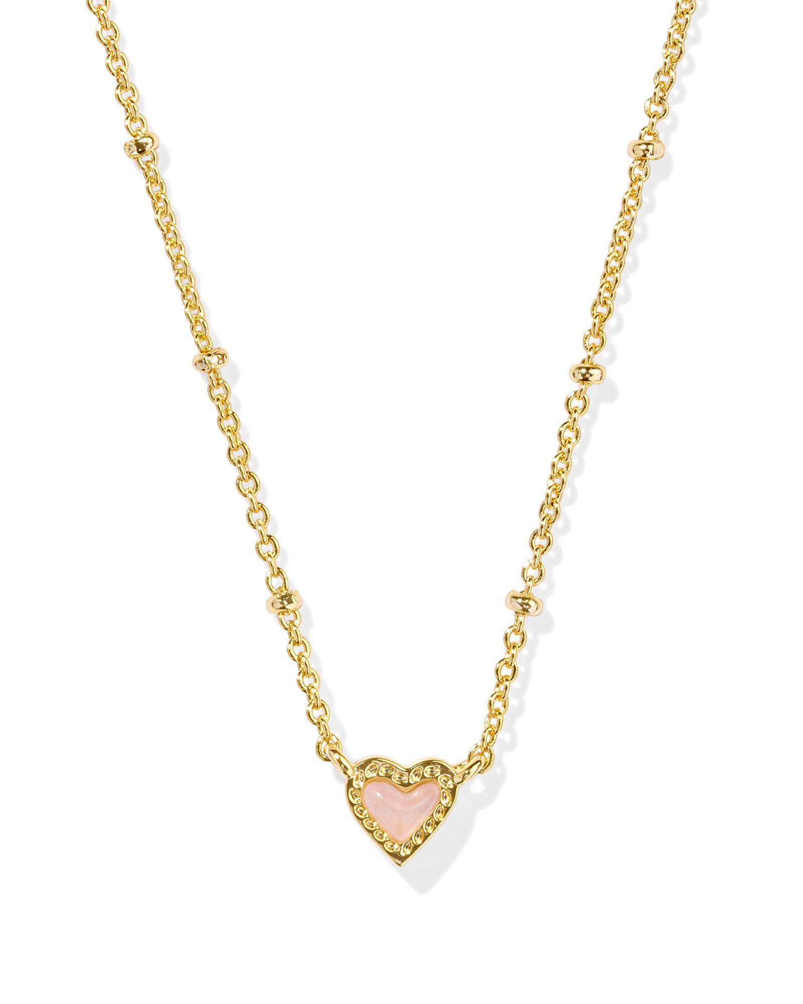 Kendra Scott Mini Ari Heart Satellite Short Necklace