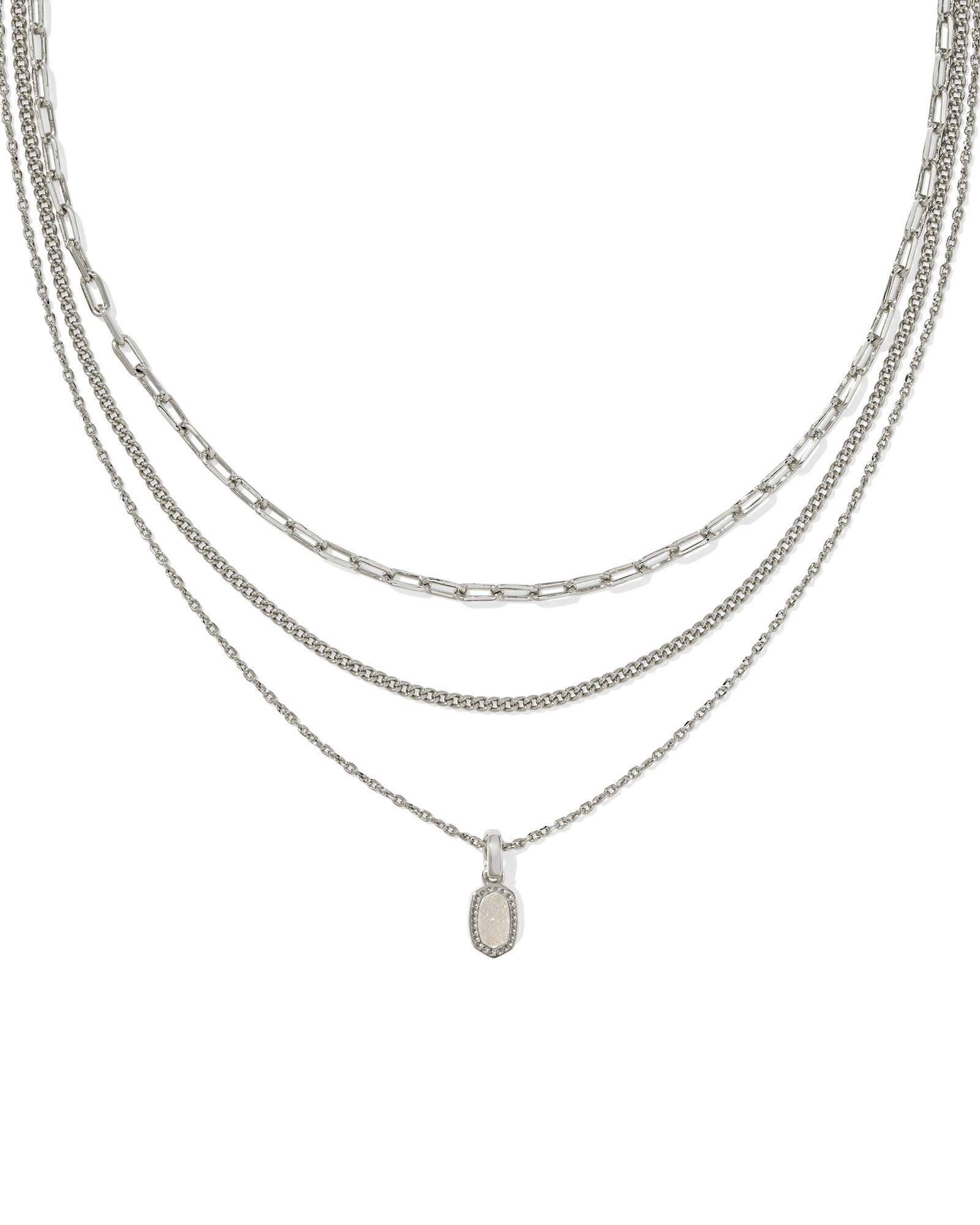 Kendra Scott Mini Elisa Triple Strand Necklace