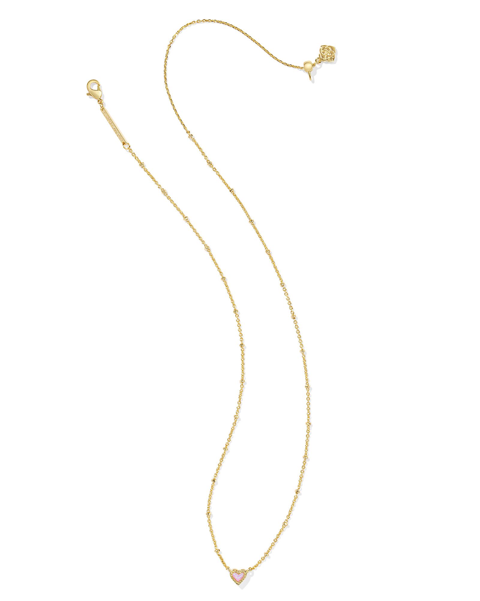 Kendra Scott Mini Ari Heart Satellite Short Necklace