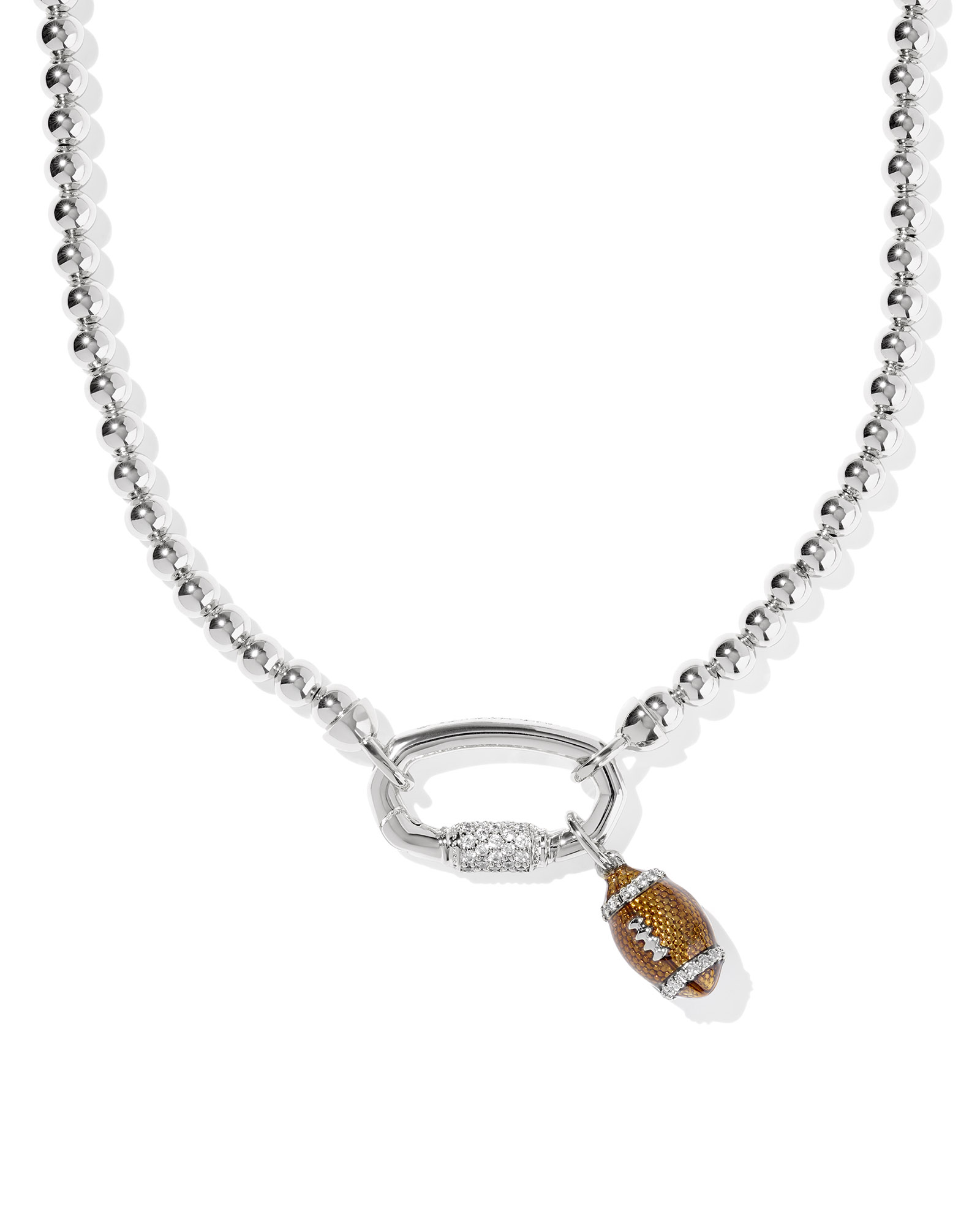 Kendra Scott Football Metal Strand Necklace