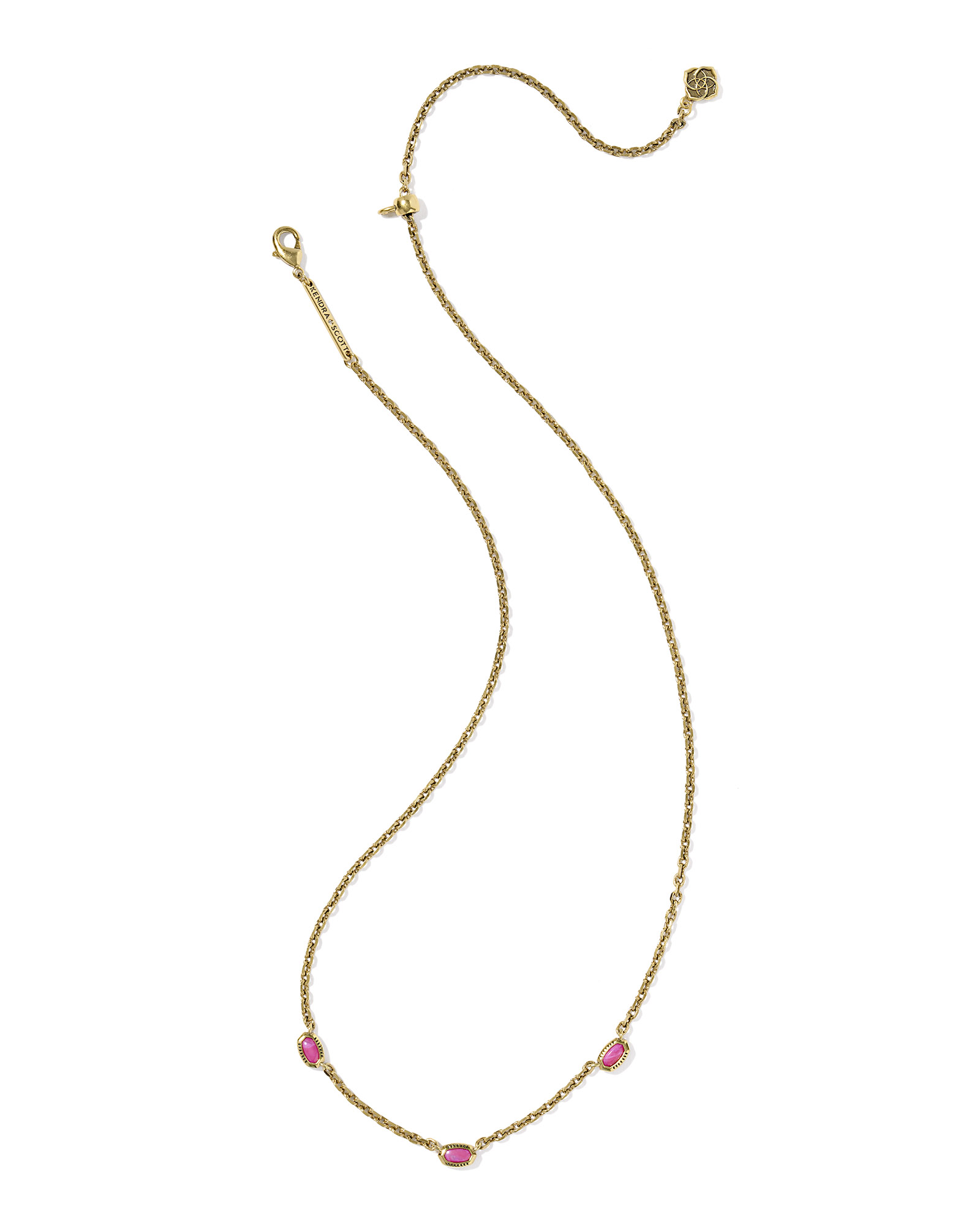 Kendra Scott Mini Elisa Three Stone Strand Necklace