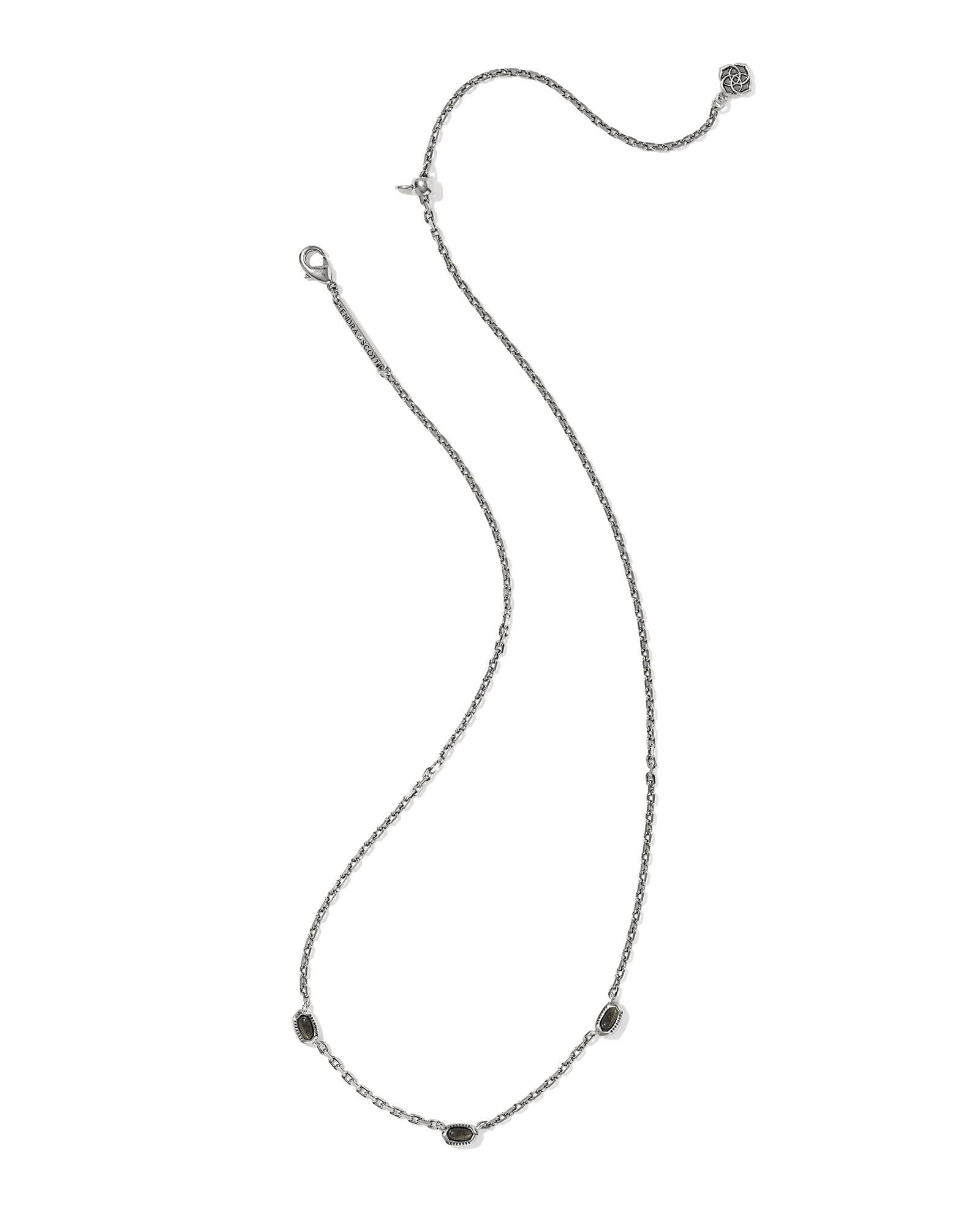 Kendra Scott Mini Elisa Three Stone Strand Necklace