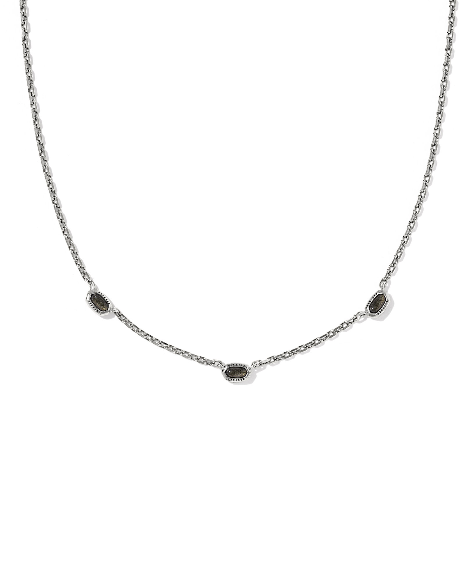 Kendra Scott Mini Elisa Three Stone Strand Necklace