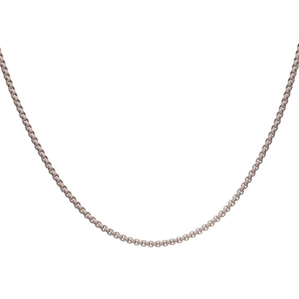 Inox 4mm Bold Box Chain Necklace