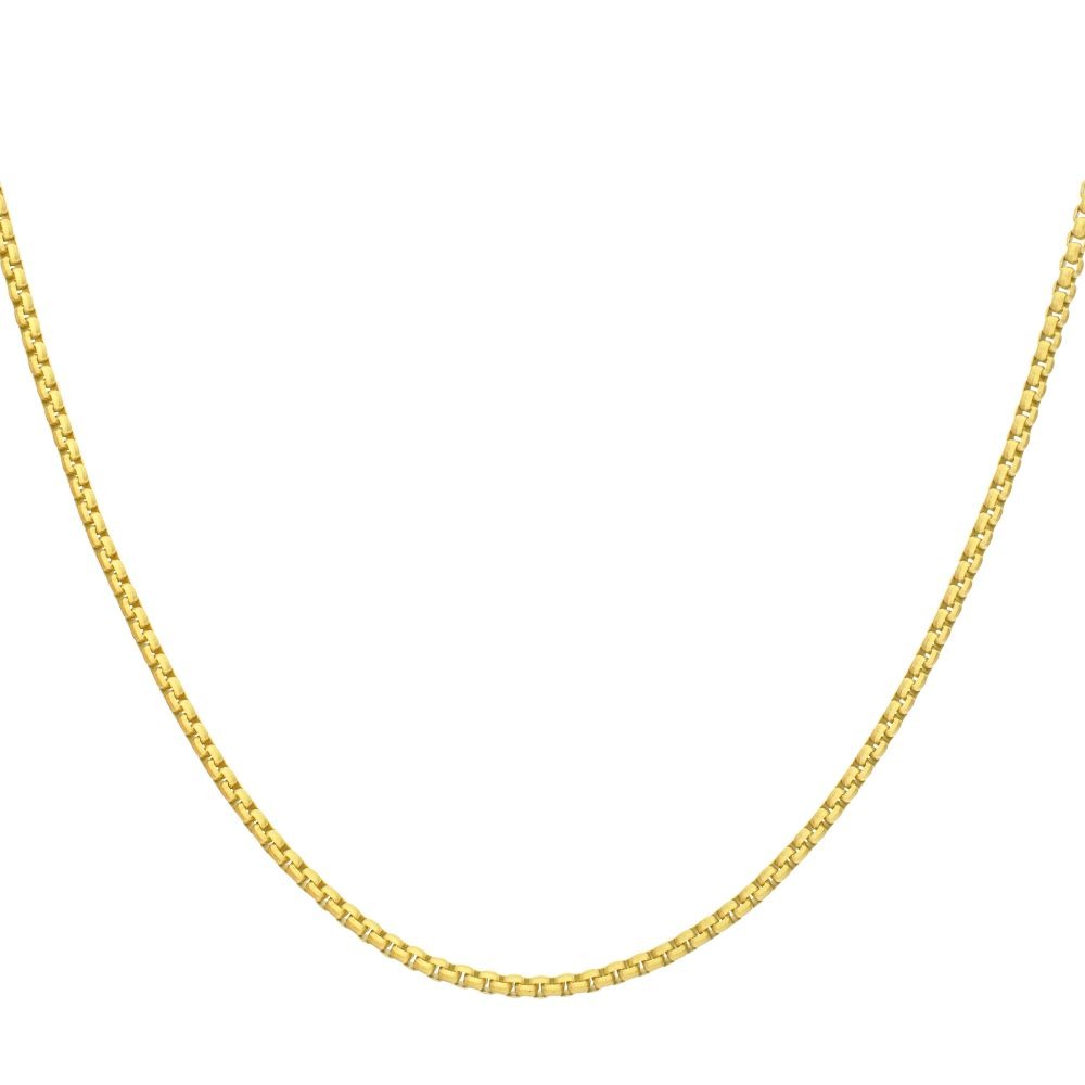 Inox 4mm Bold Box Chain Necklace