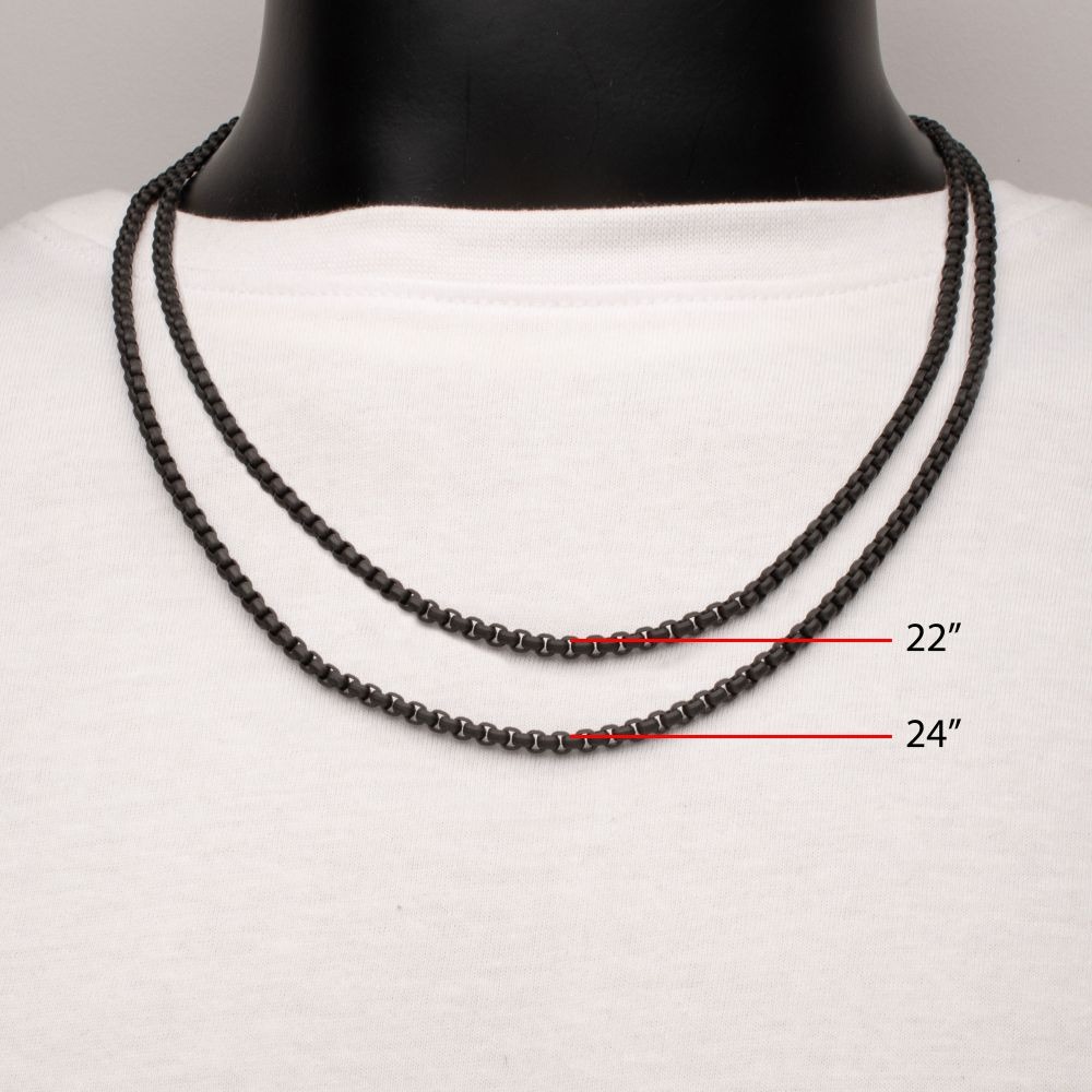 Inox 4mm Bold Box Chain Necklace