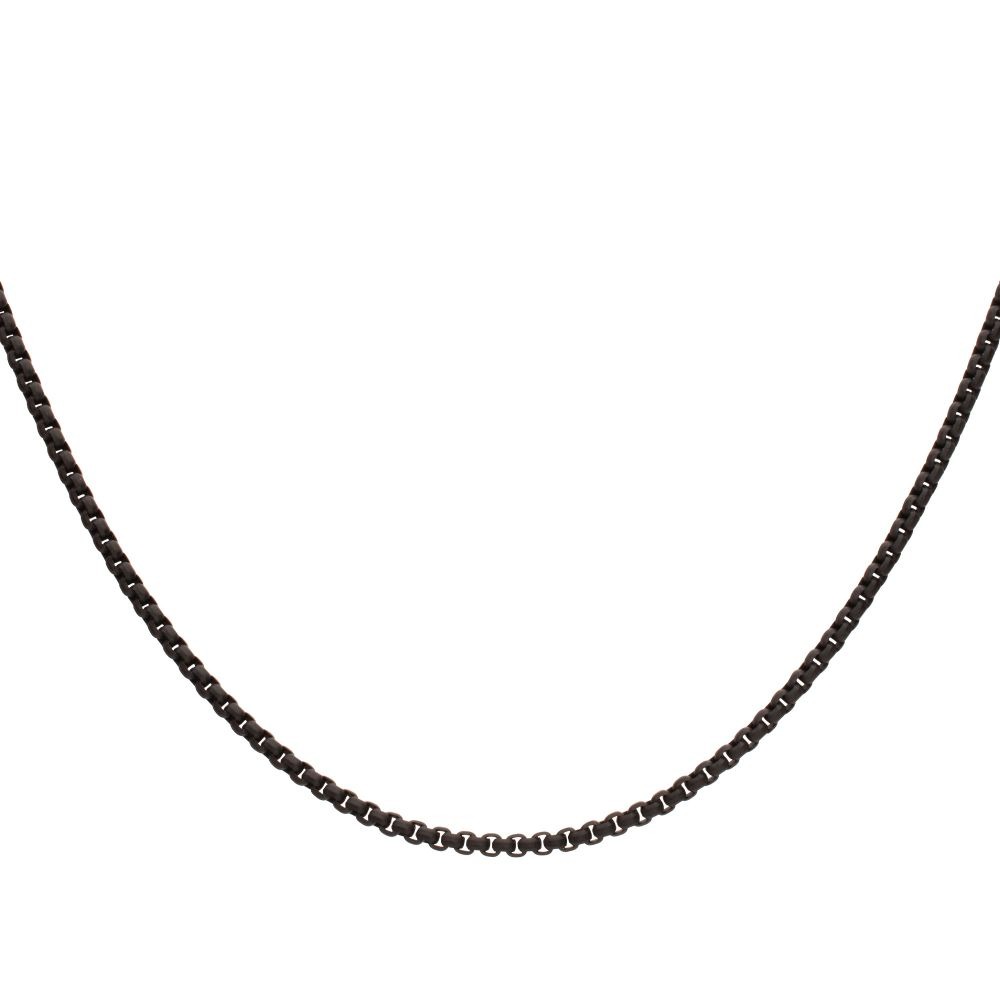Inox 4mm Bold Box Chain Necklace