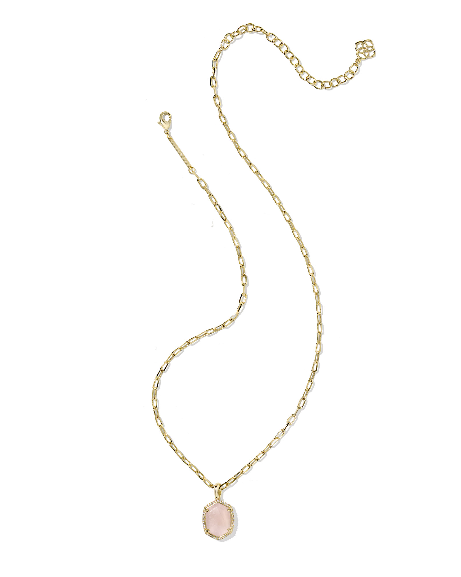 Kendra Scott Daphne Pave Frame Short Pendant Necklace