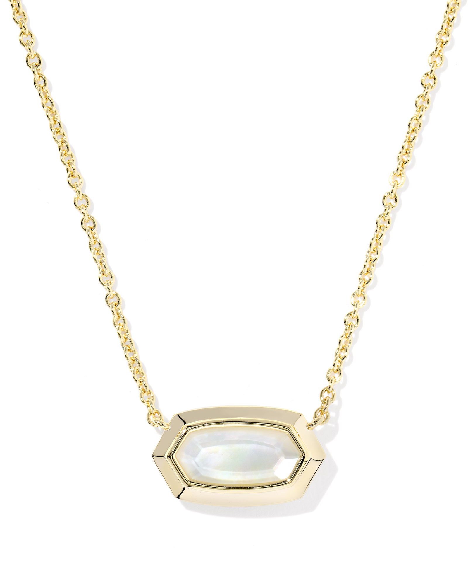 Kendra Scott Elisa Bezel Short Pendant Necklace