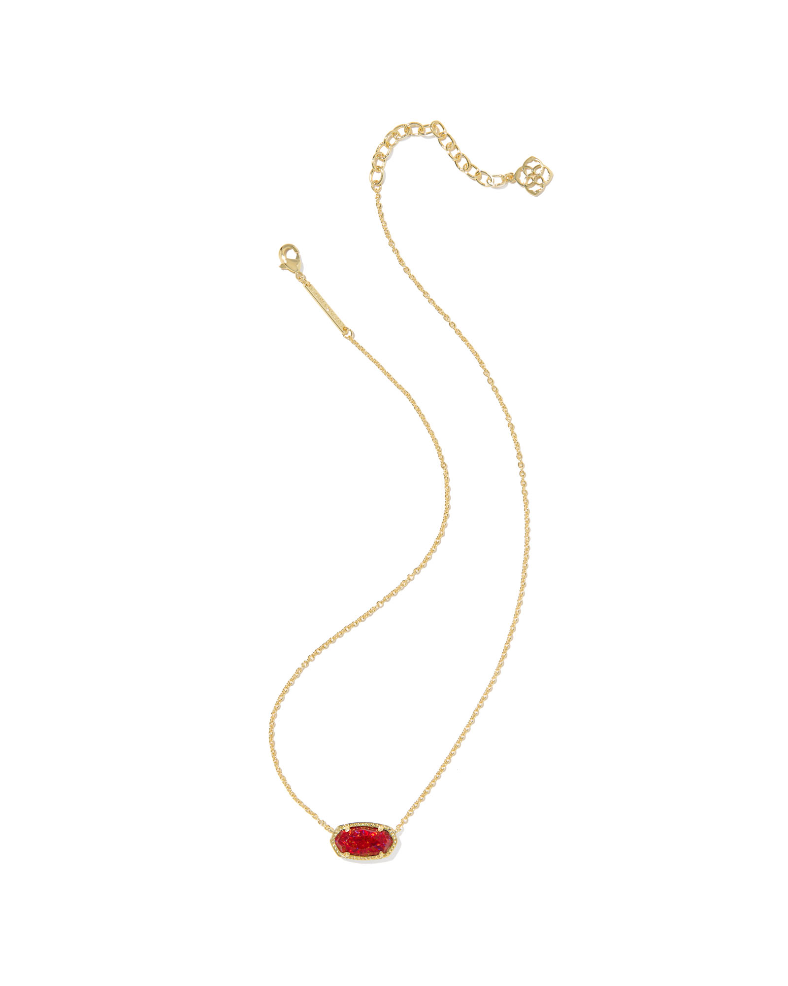 Kendra Scott Elisa Red Kyocera Opal Necklace