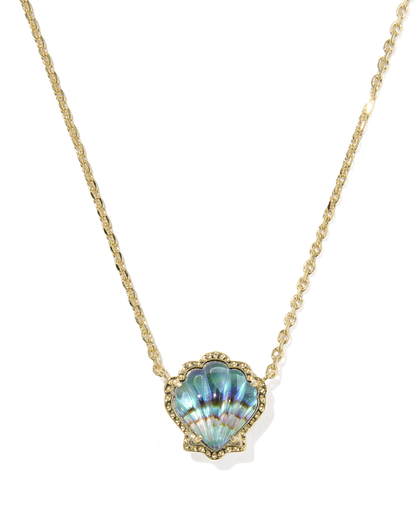 Kendra Scott Brynne Shell Short Pendant Necklace