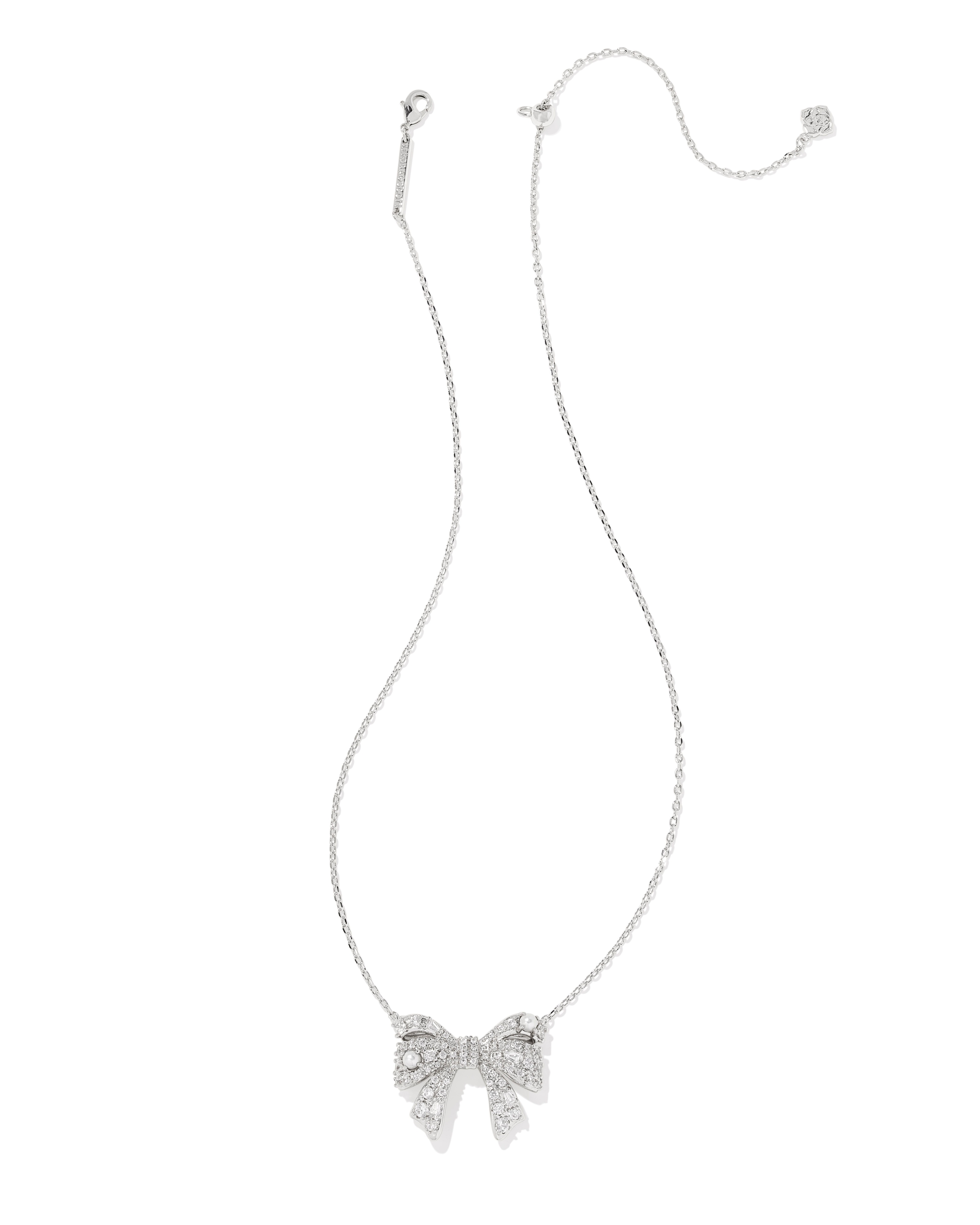 Kendra Scott Krista Bow Short Pendant Necklace