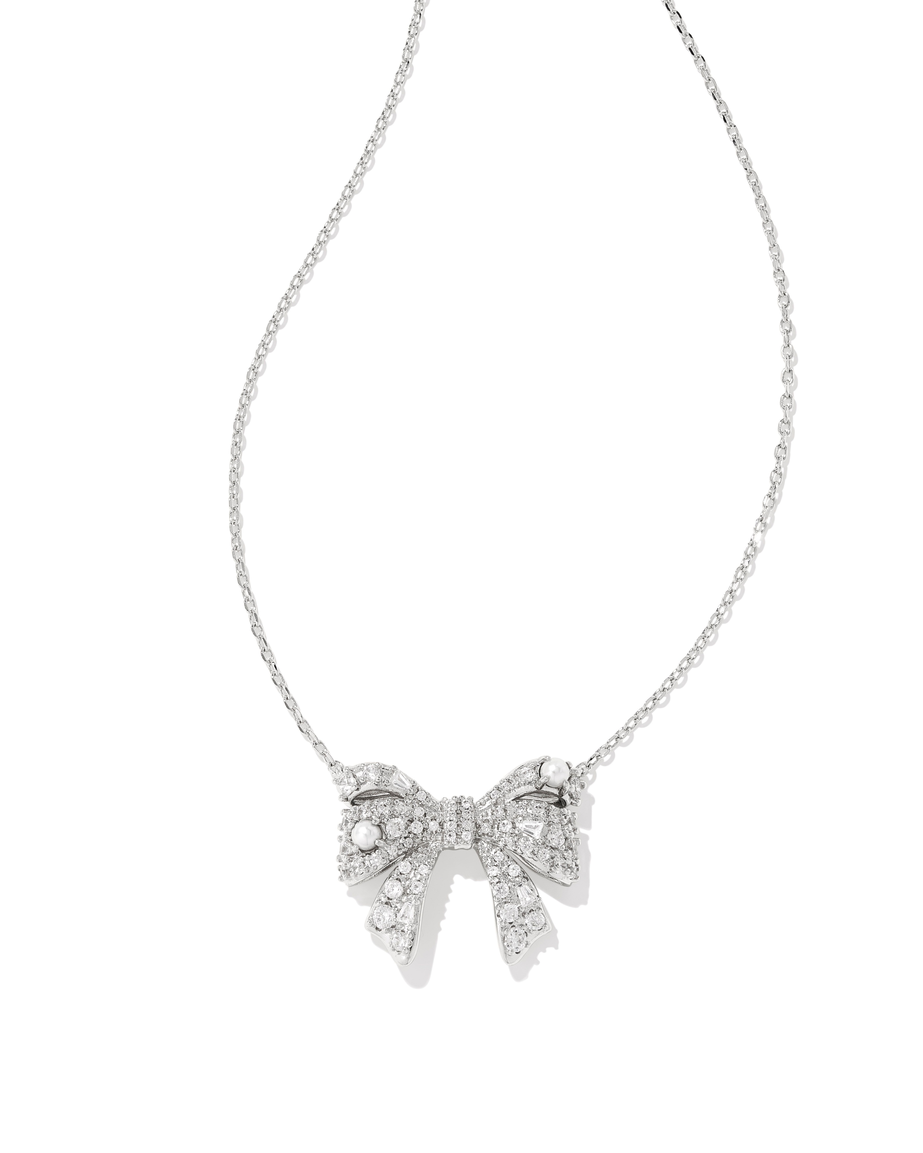 Kendra Scott Krista Bow Short Pendant Necklace