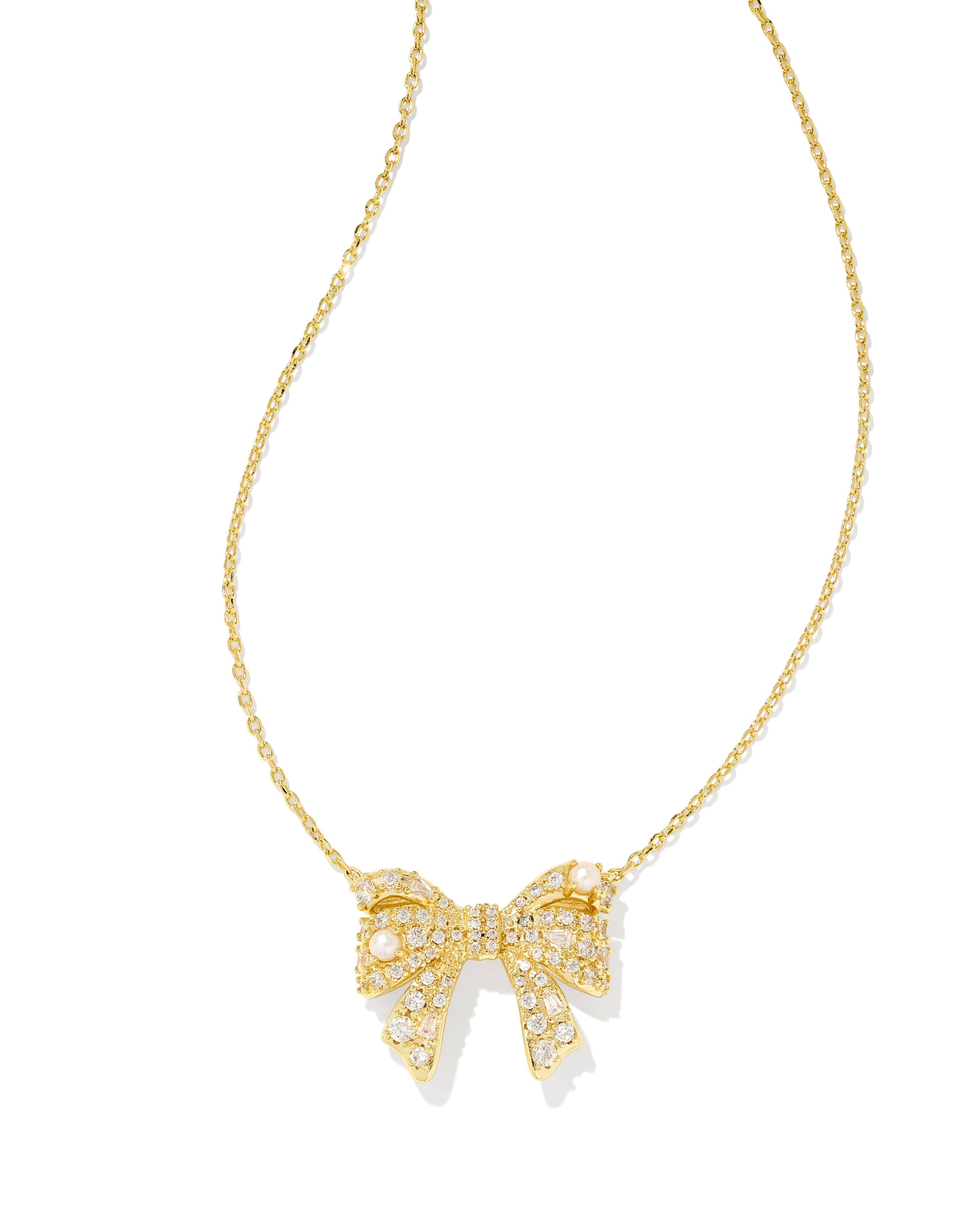 Kendra Scott Krista Bow Short Pendant Necklace