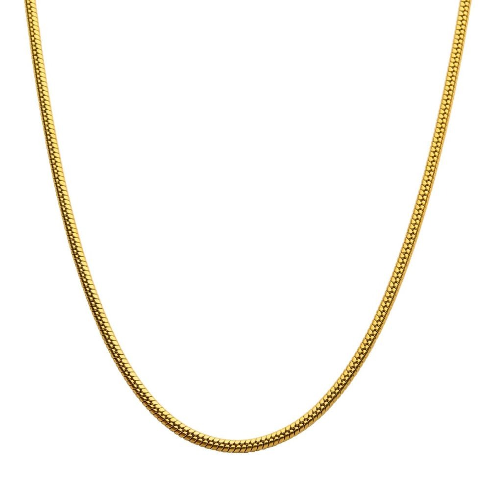 INOX 3mm 24 Inch Rattail Chain Necklace