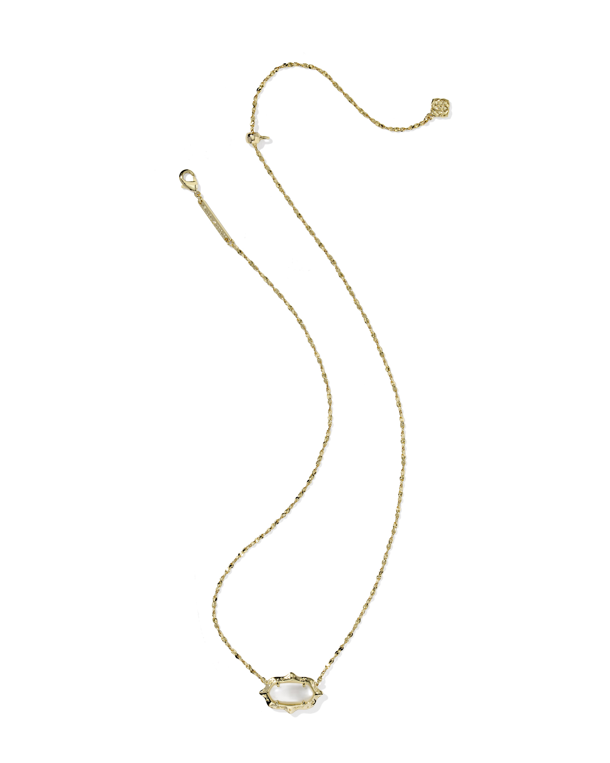 Kendra Scott Elisa Scallop Frame Short Pendant Necklace