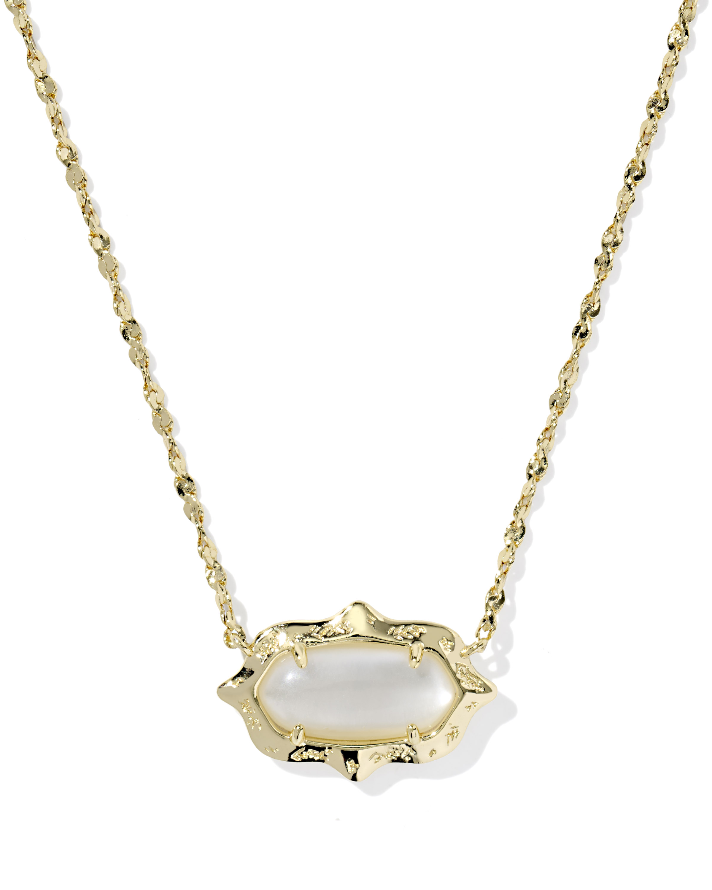 Kendra Scott Elisa Scallop Frame Short Pendant Necklace