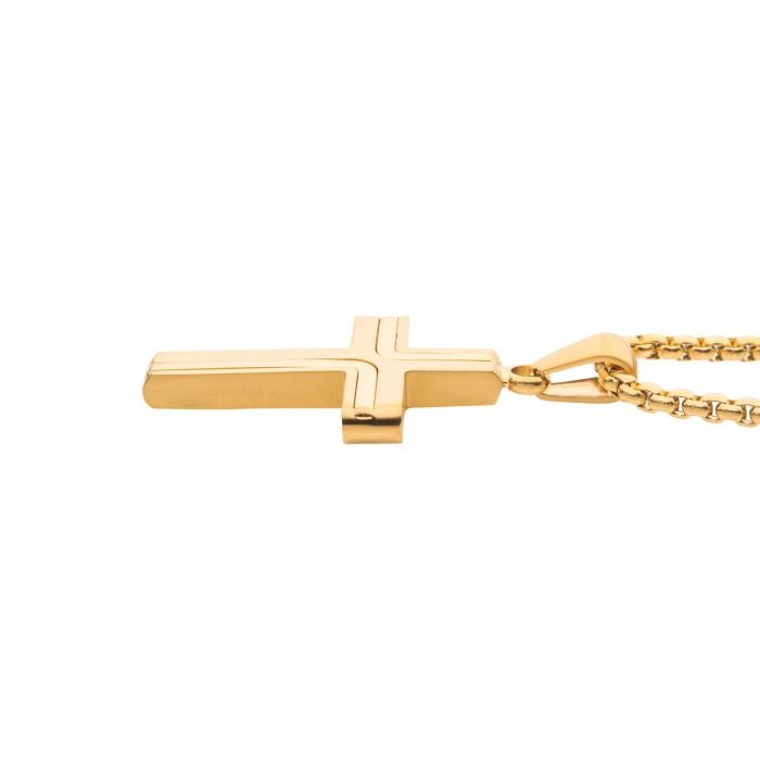 INOX Cross Drop Pendant