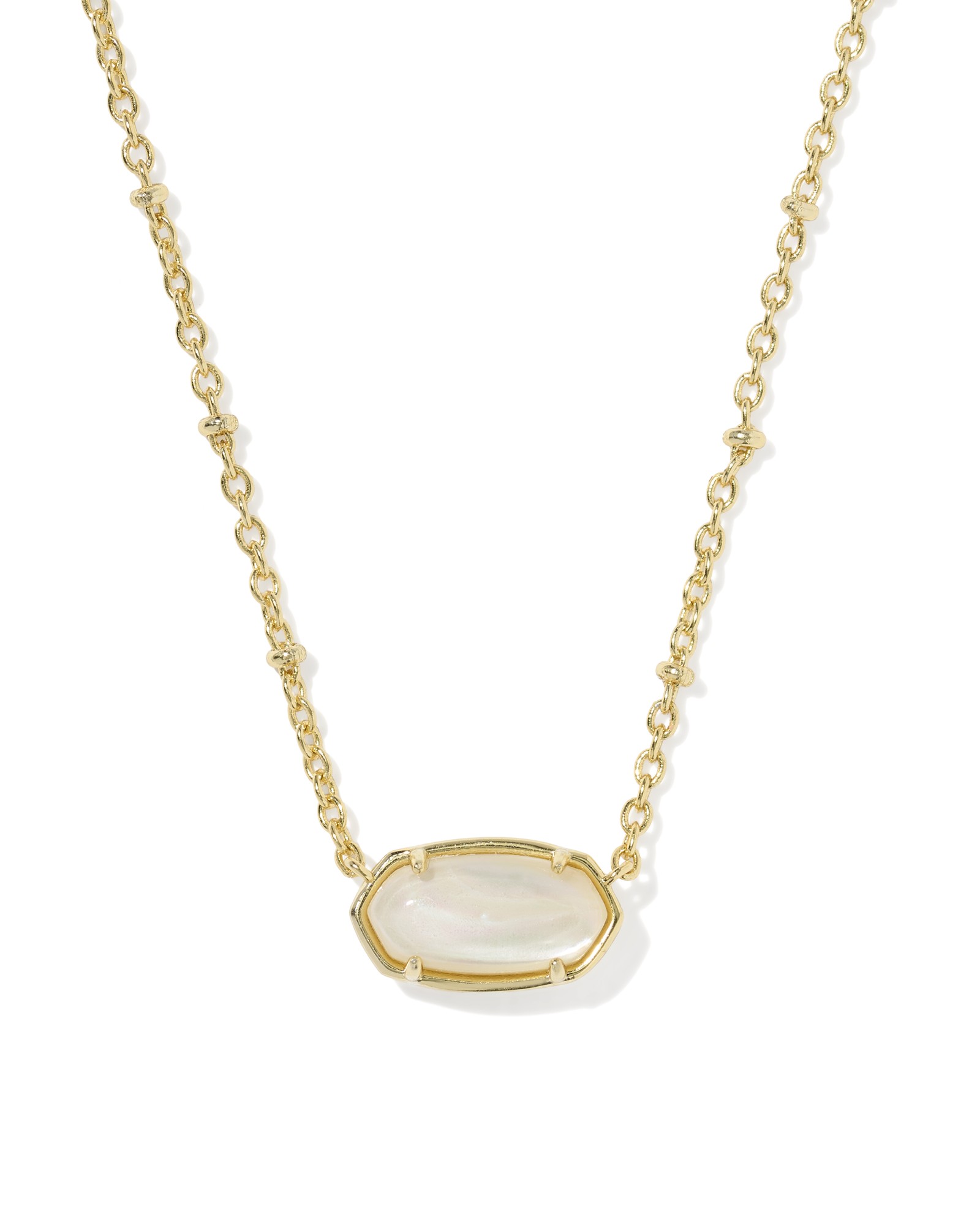 Kendra Scott Tiger Striped Elaina Short Pendant Necklace