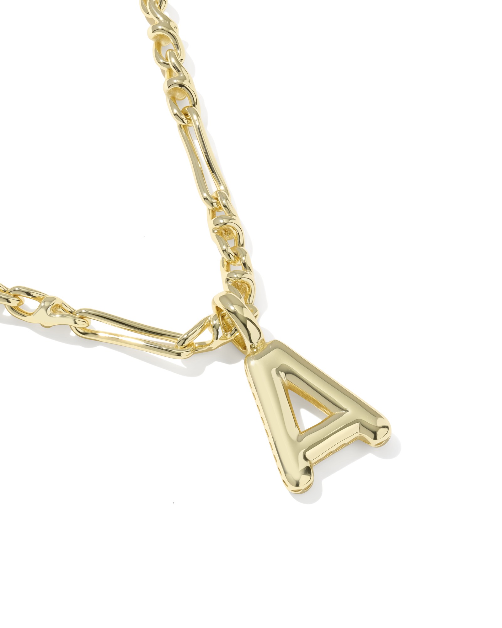 Kendra Scott Bubble Letter A Short Pendant Necklace